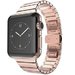 Curea iUni compatibila cu Apple Watch 1/2/3/4/5/6/7, 38mm, Link Bracelet, Otel Inoxidabil, Rose Gold